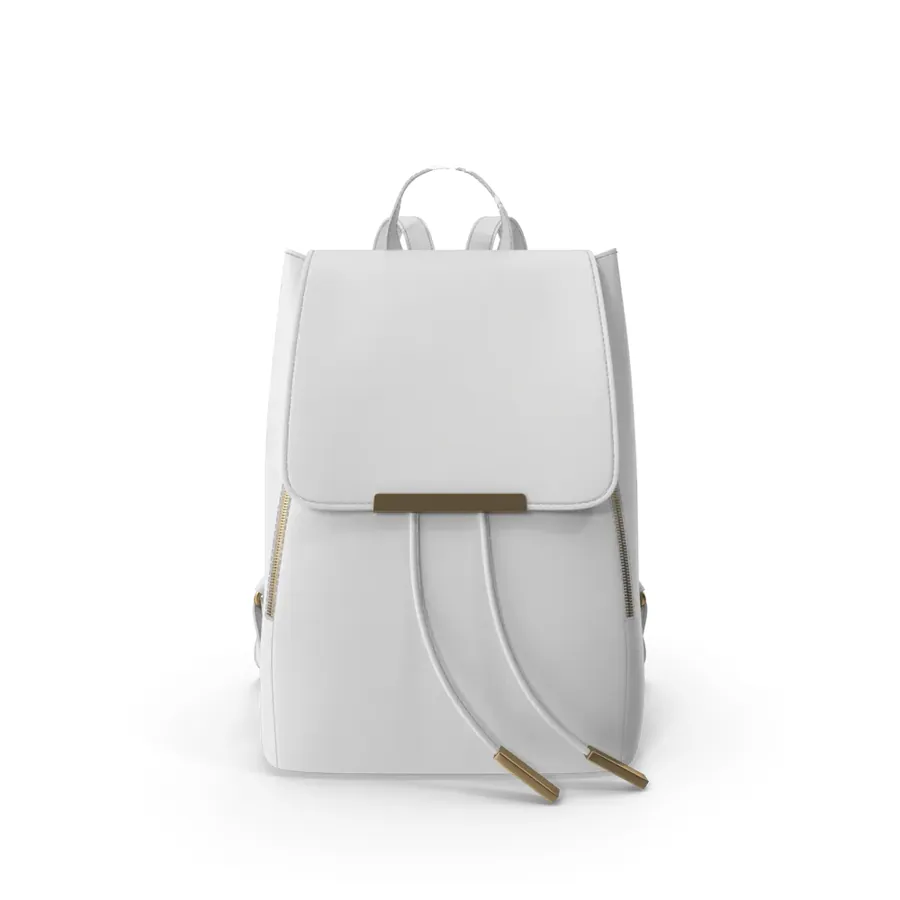 Sac à dos simili-cuir blanc