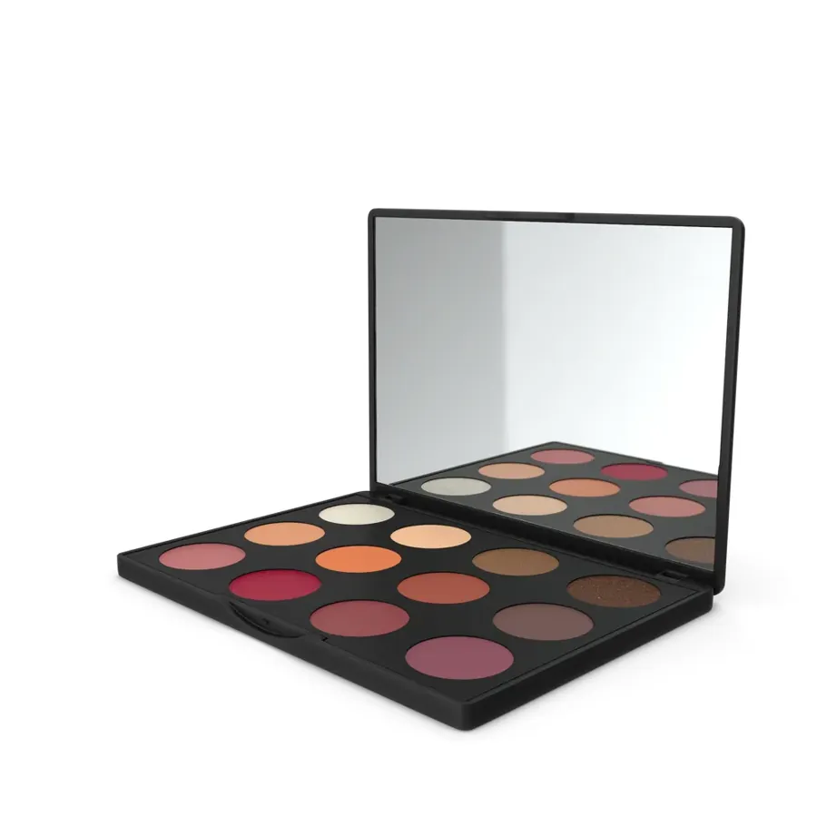 Palette de fards à paupières avec miroir